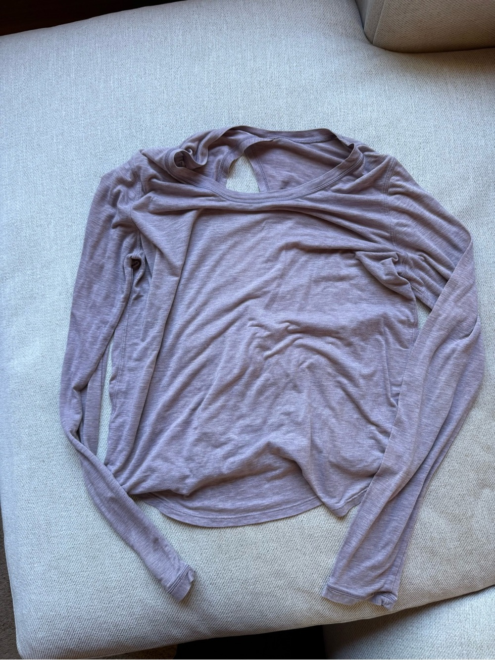 lululemon athletica Long-Sleeve Top with Open Back detail
